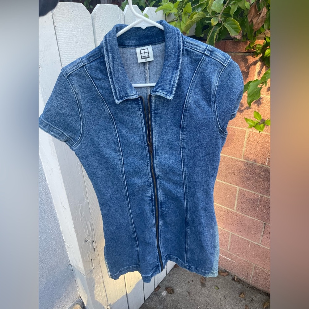 Jean mini dress